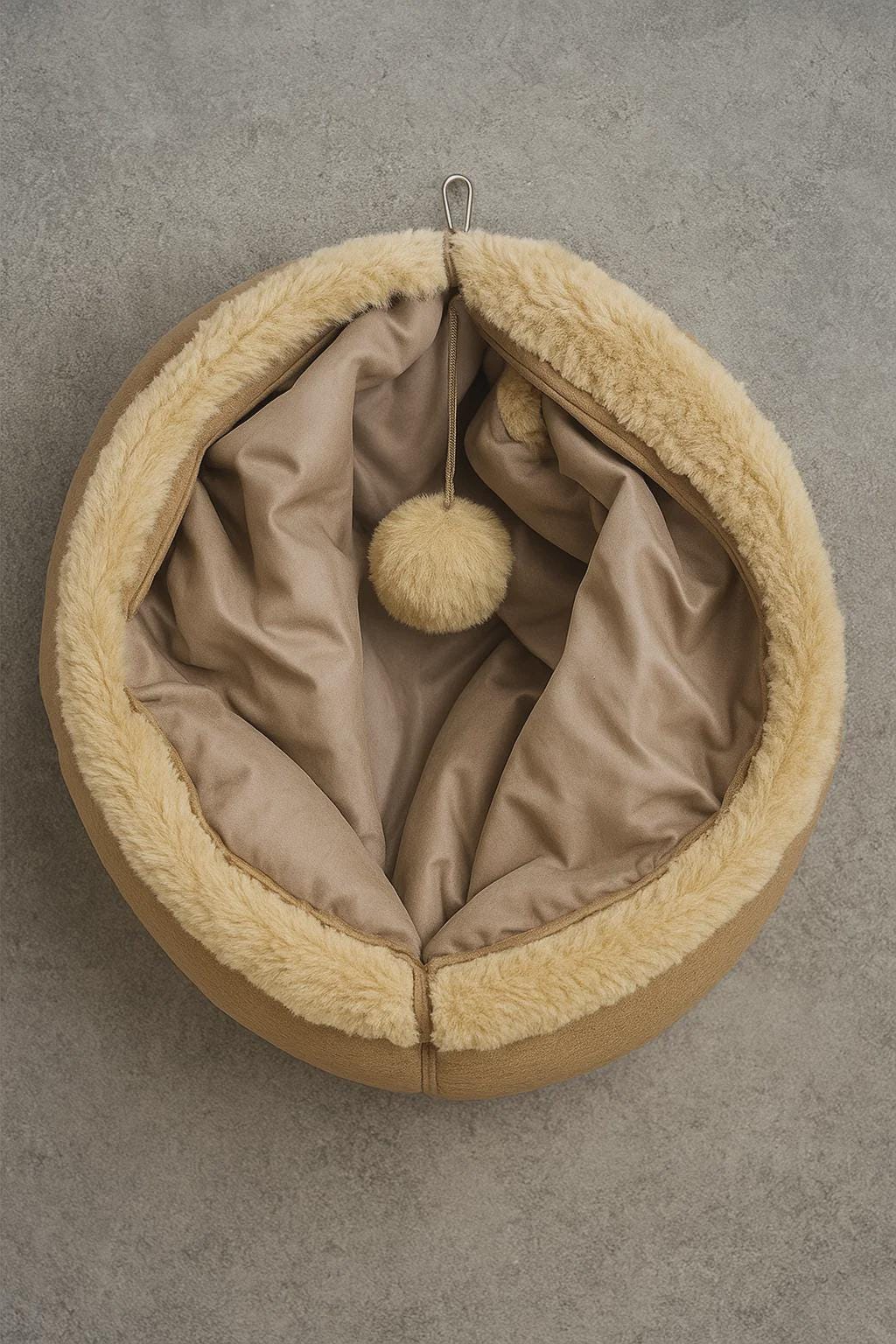Foldable Suede Tunnel for Cats & Puppies – Soft Indoor Toy for Hide-and-Seek  Playtime