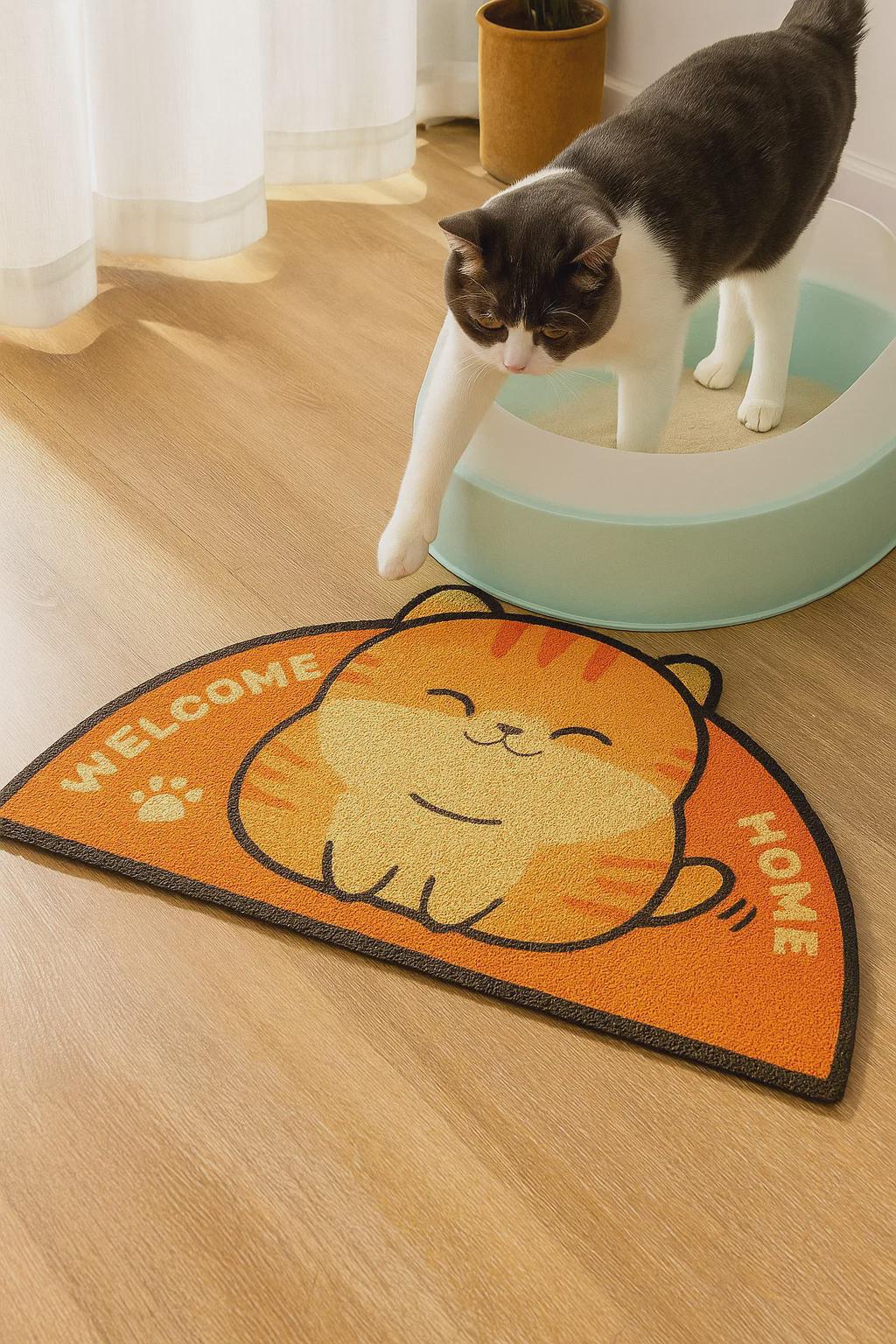 Cat Litter Mat – Waterproof Non-Slip Pet Mat, Litter Control & Easy Clean Floor Protector