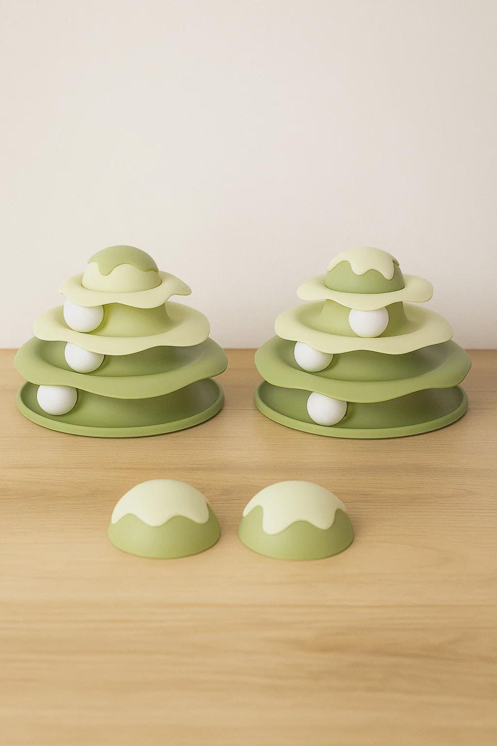 4-Layer Cat Tower Toy – Interactive Track Ball Tower for Kittens, Spinning Play Tunnel, Fun Cat Exercise Toy, Pet Supplies