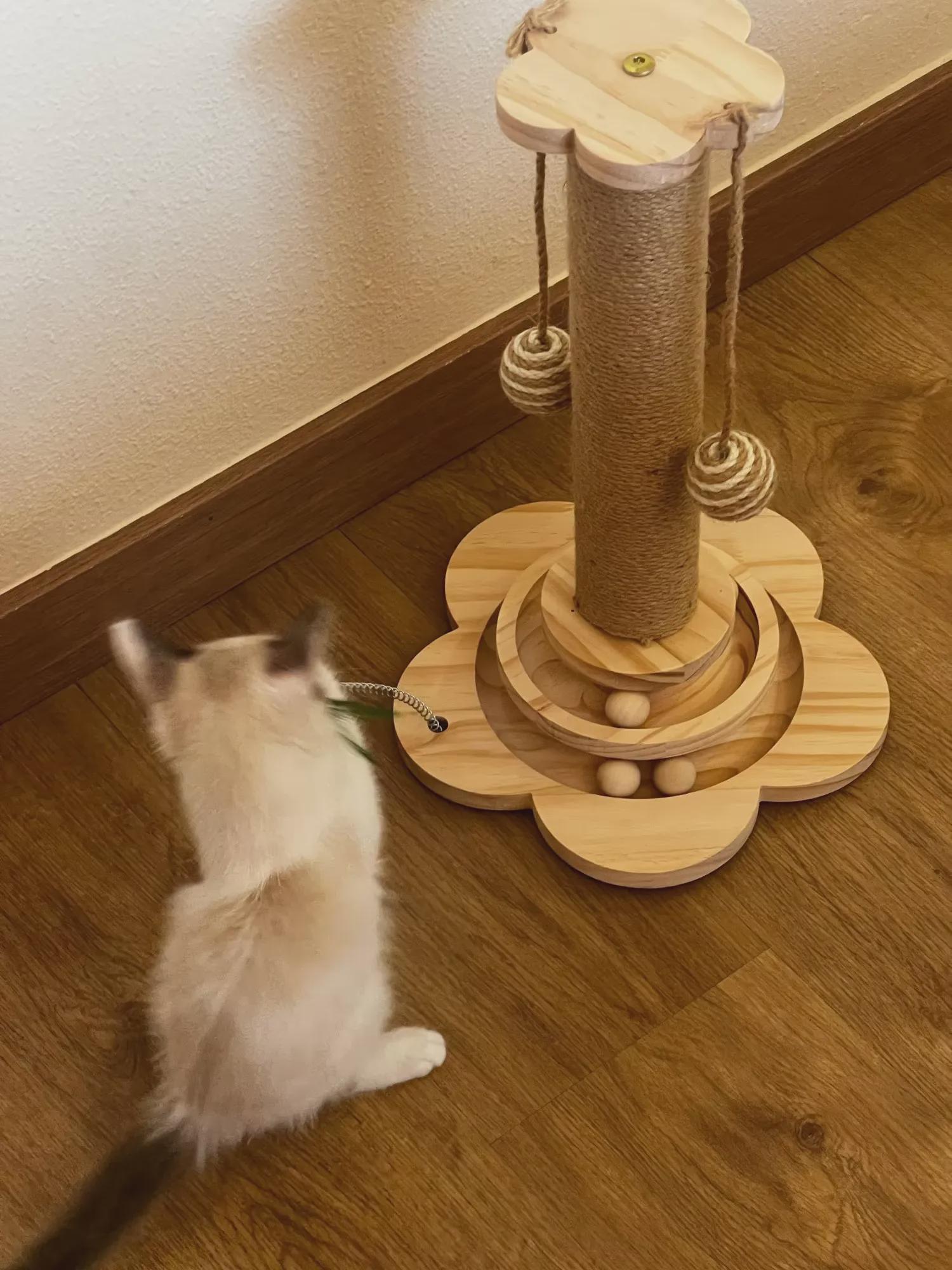 Cat Tree Tower – Multifunctional Cat Scratcher  Climbing Frame – Interactive Cat Furniture for Indoor Play & Relaxation