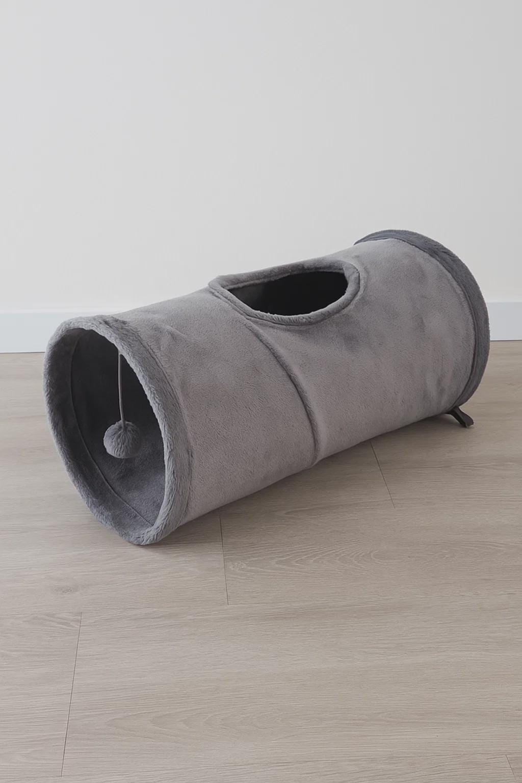 Foldable Suede Tunnel for Cats & Puppies – Soft Indoor Toy for Hide-and-Seek  Playtime