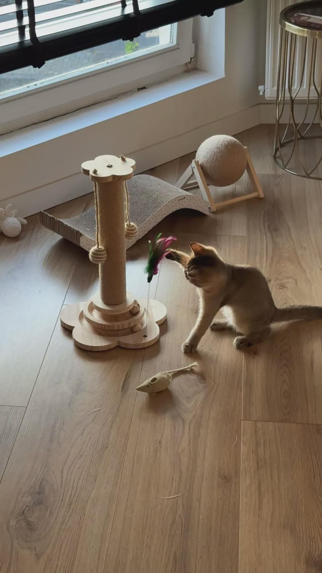 Cat Tree Tower – Multifunctional Cat Scratcher  Climbing Frame – Interactive Cat Furniture for Indoor Play & Relaxation