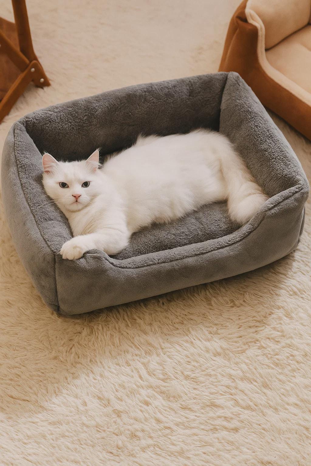 Comfortable Bed & Basket for Cats Dogs – Pet Accessories, Cozy Pillow, Home  Comfort