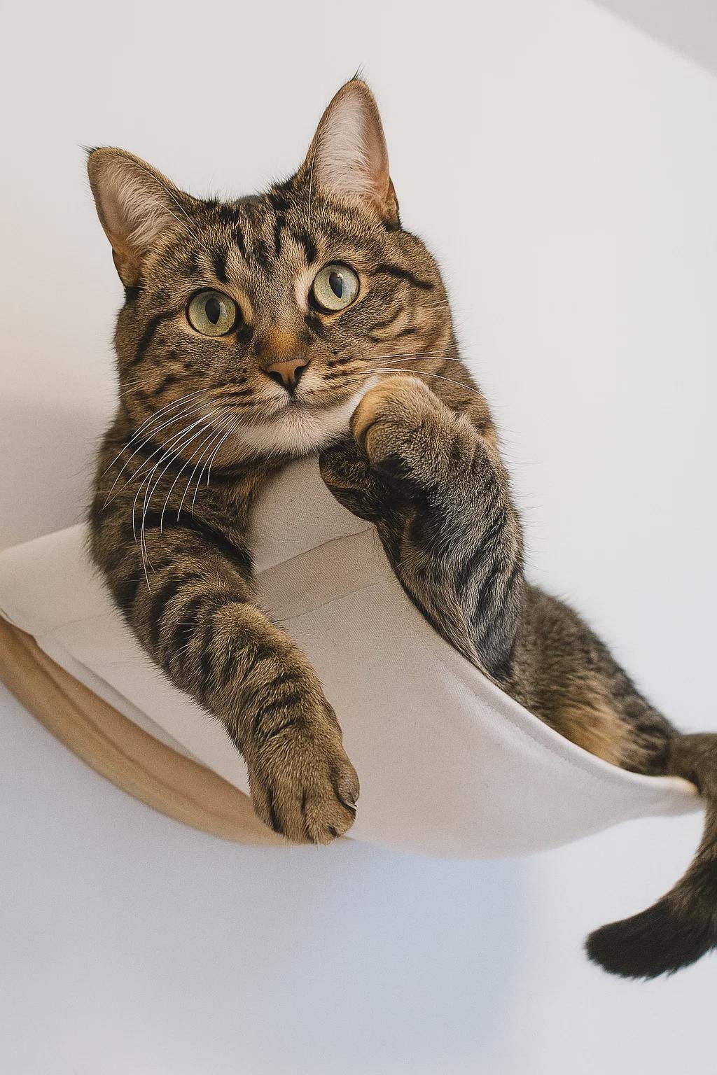 Cat Hammock • Cat Wall Furniture • Wooden Cat Bed • Indoor Cat Perch • Cat Climbing Shelves