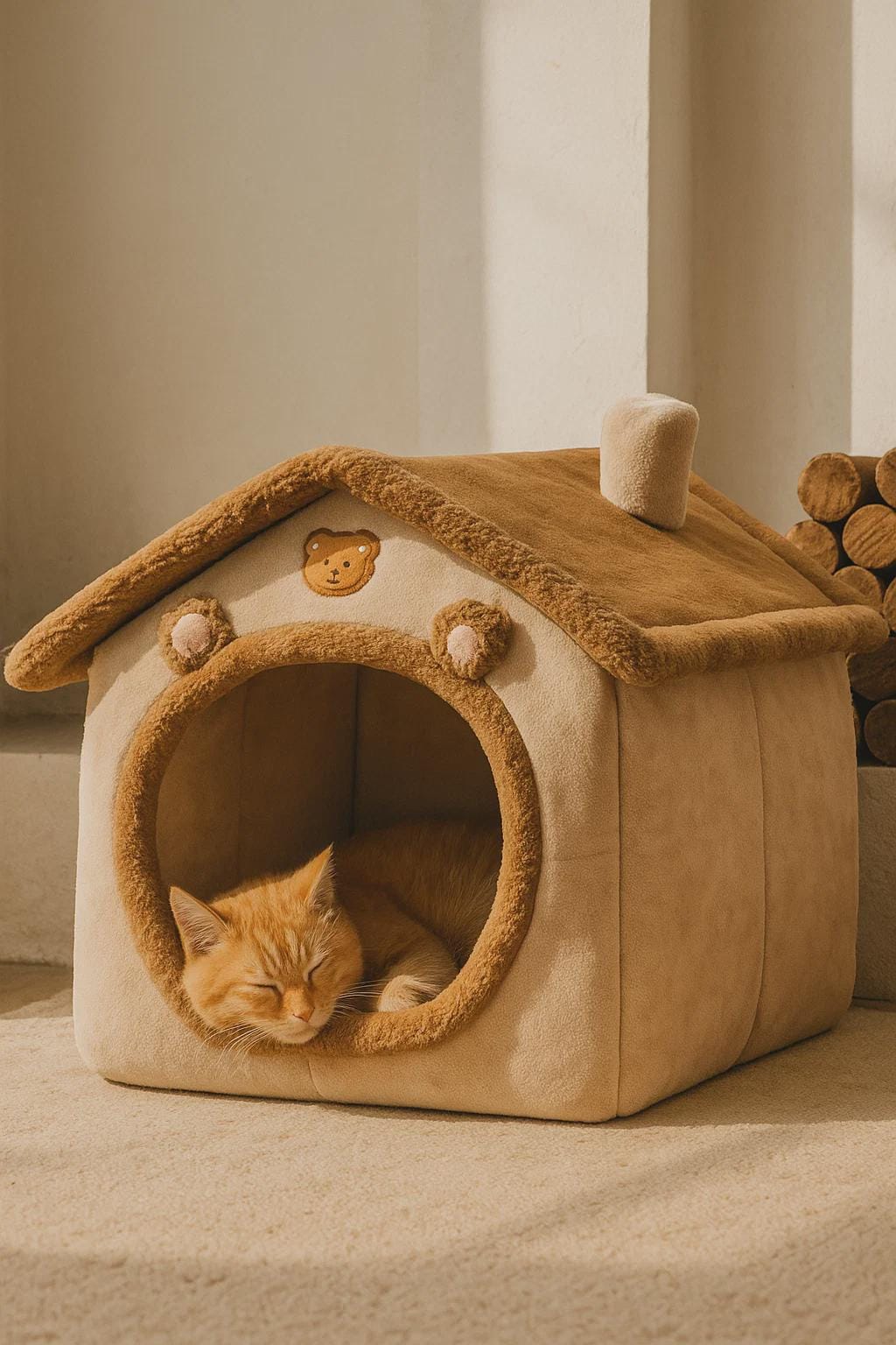 Foldable Washable Pet Bed – Comfortable Bed for Cats & Small Dogs, Removable Sofa for Home