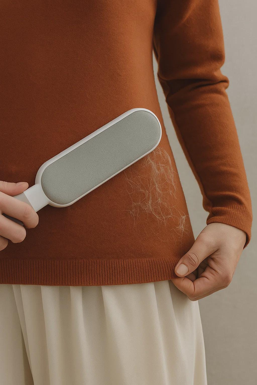 Double-Sided Electrostatic Pet Brush – Reusable Hair Remover for Cats, Clothes, Sofas & Carpets