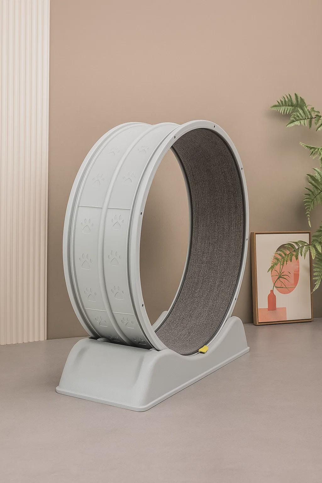 Cat Exercise Wheel – 31.5" Indoor Running Wheel with Brake, Sturdy Cat Treadmill for Fitness and Fun